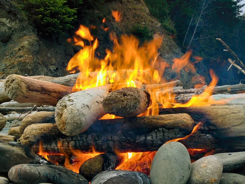 Bonfire on the beach